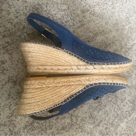 Toni Pons Blue Suede Slingback Espadrille Sandals 41 - Picture 3 of 7